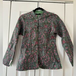 London Blue Door Floral Quilted Jacket